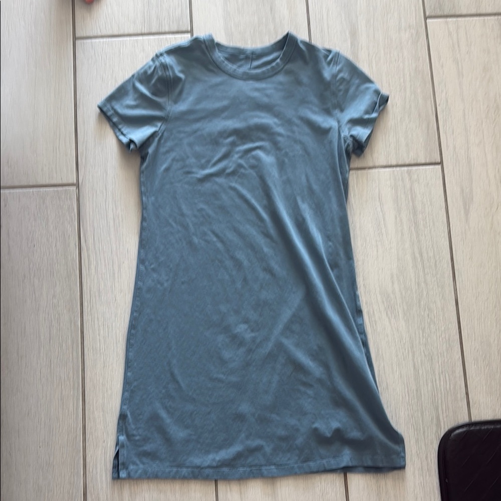 lululemon Blue T-Shirt Dress